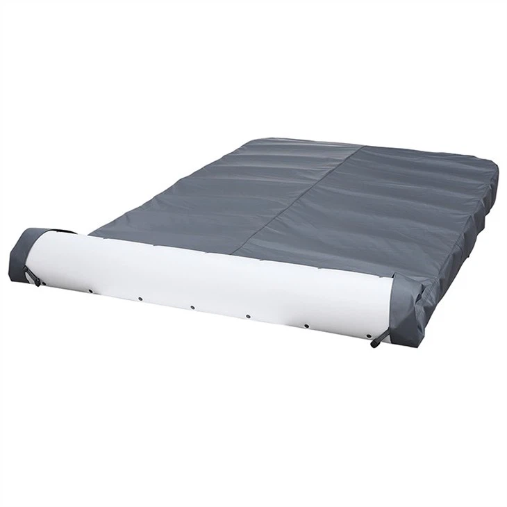 Patented Rolling Hot Tub Cover: All-Weather Protection & Space-Saving Smart Design